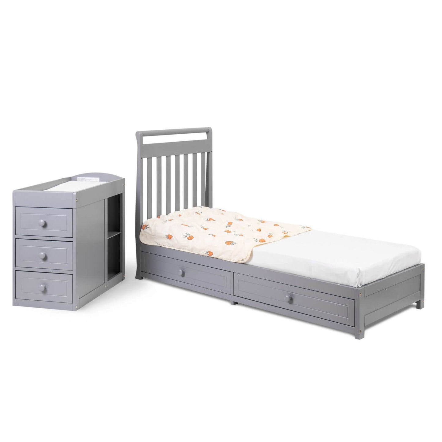 AFG Daphne 3-in-1 Crib and Changer Combo Gray