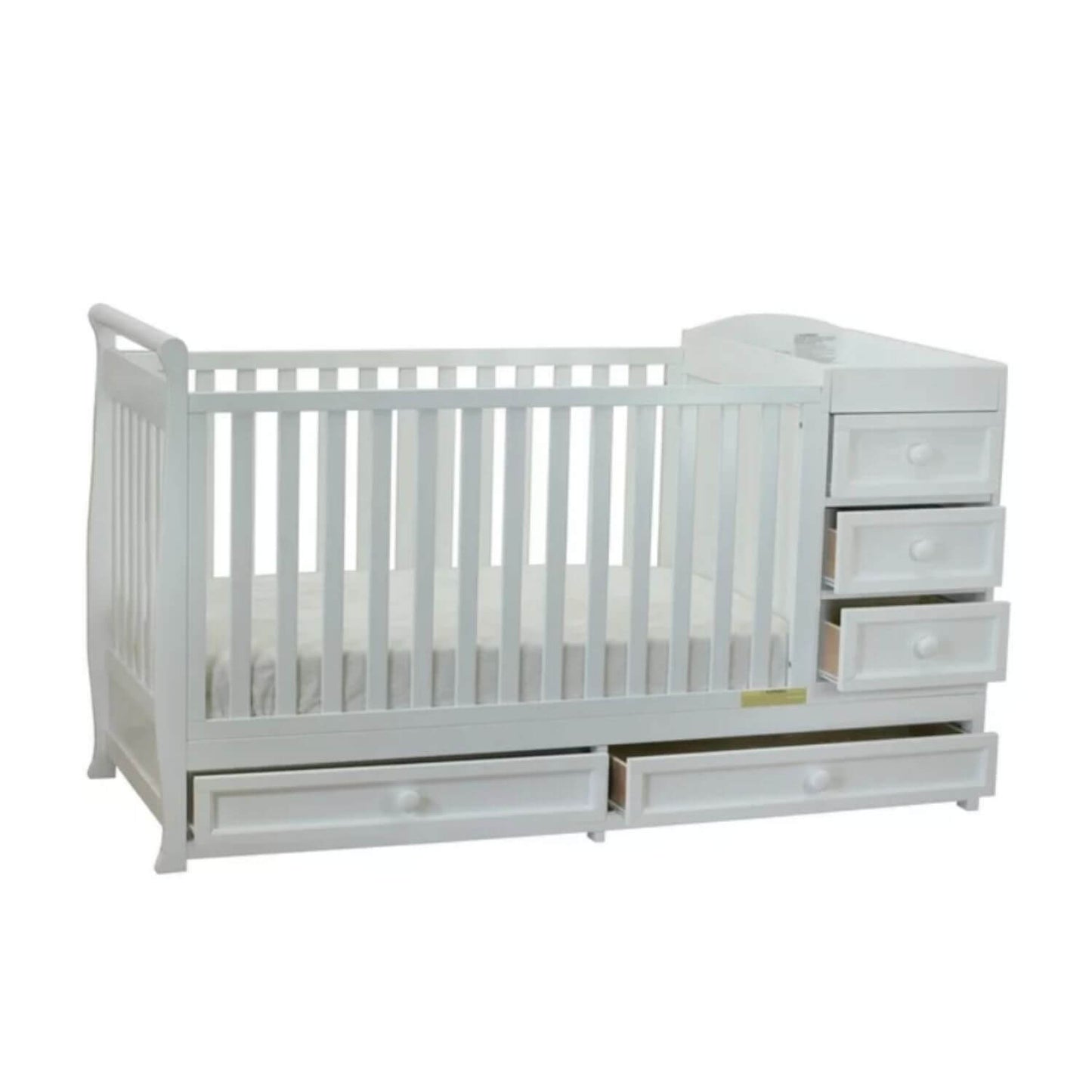 AFG Daphne 3-in-1 Crib and Changer Combo White