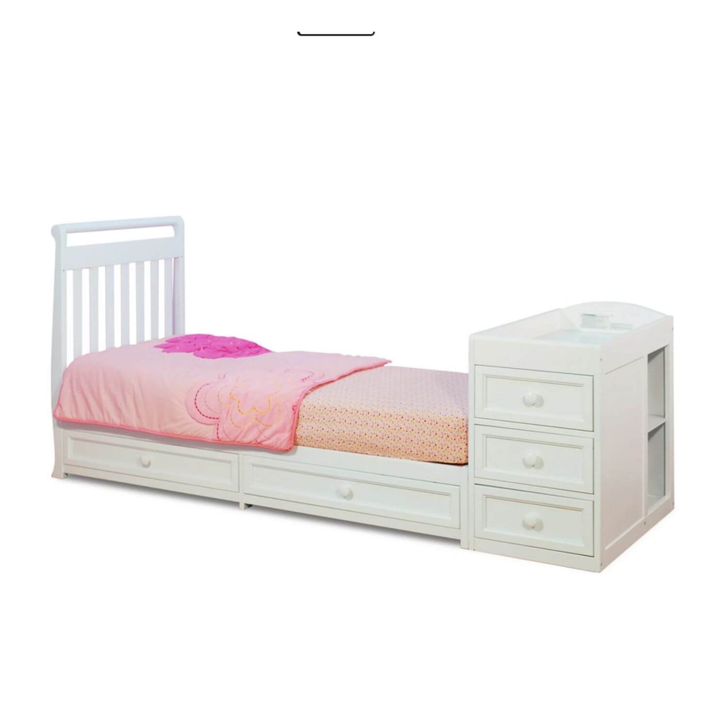 AFG Daphne 3-in-1 Crib and Changer Combo White