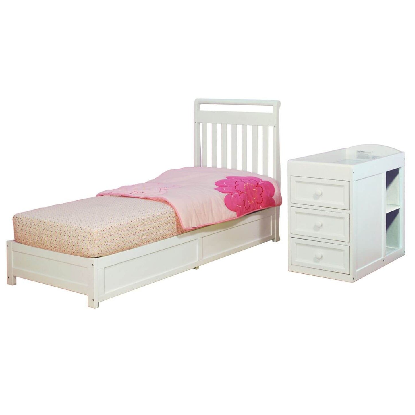 AFG Daphne 3-in-1 Crib and Changer Combo White