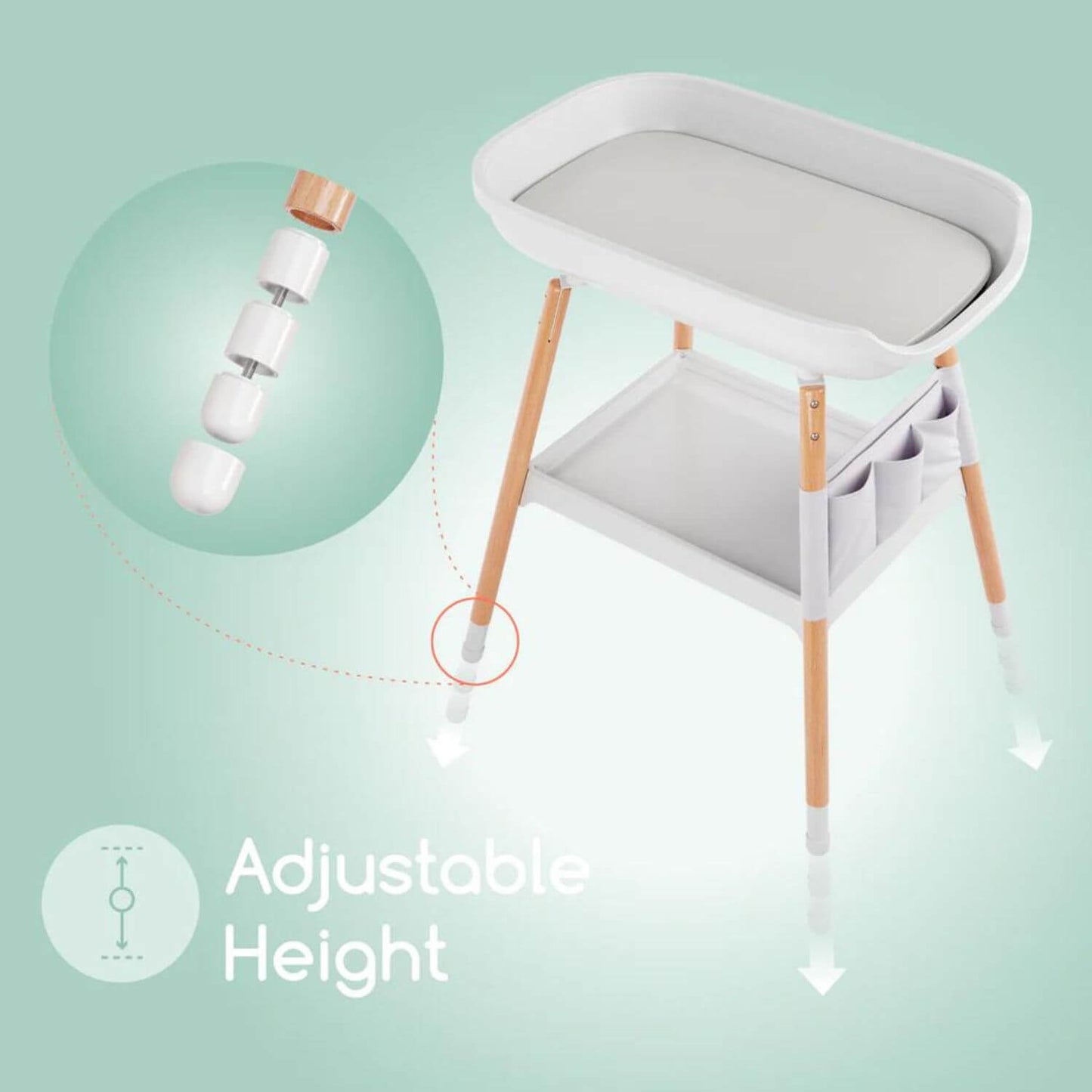 Children of Design Deluxe Diaper Changing Table - Detail