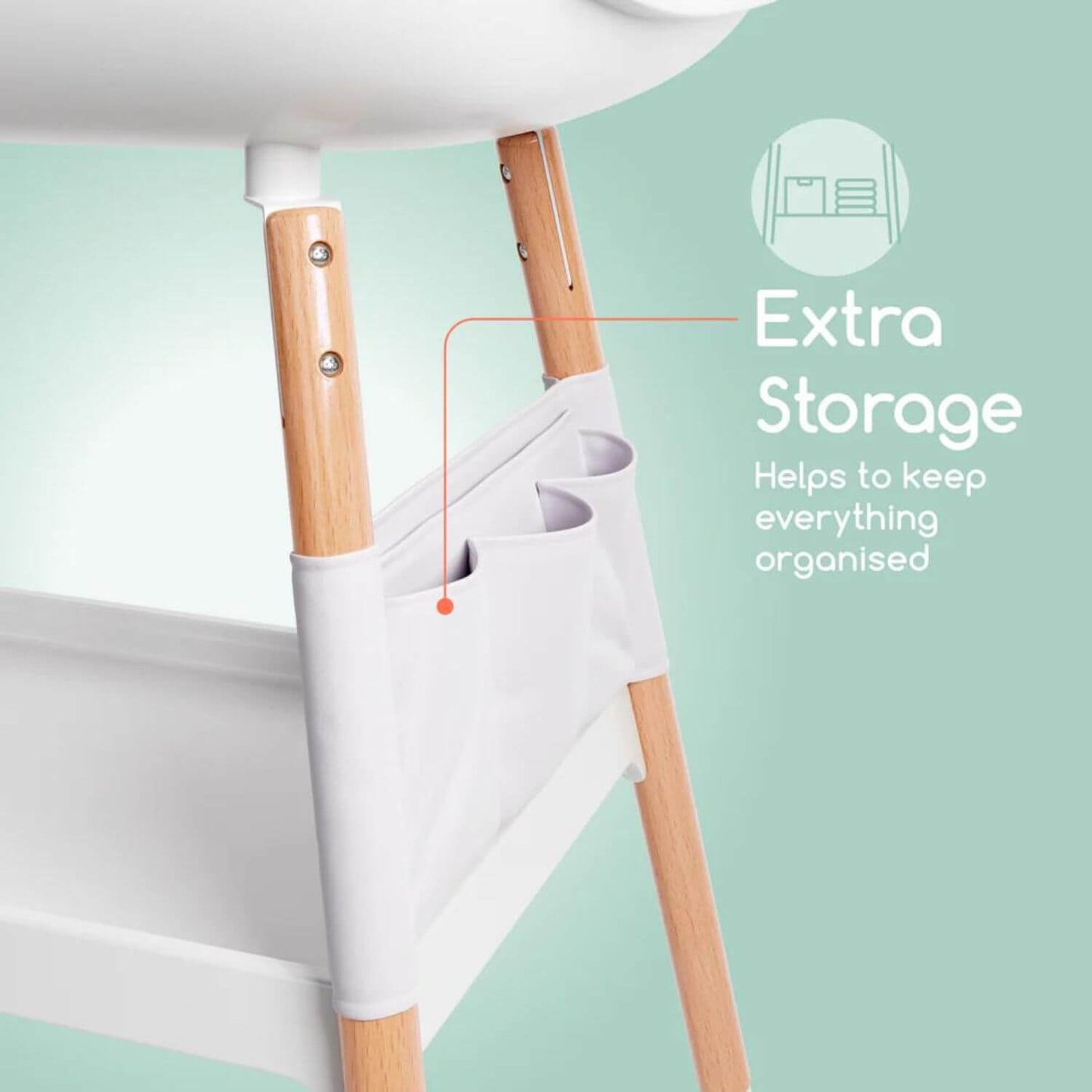 Children of Design Deluxe Diaper Changing Table - Detail