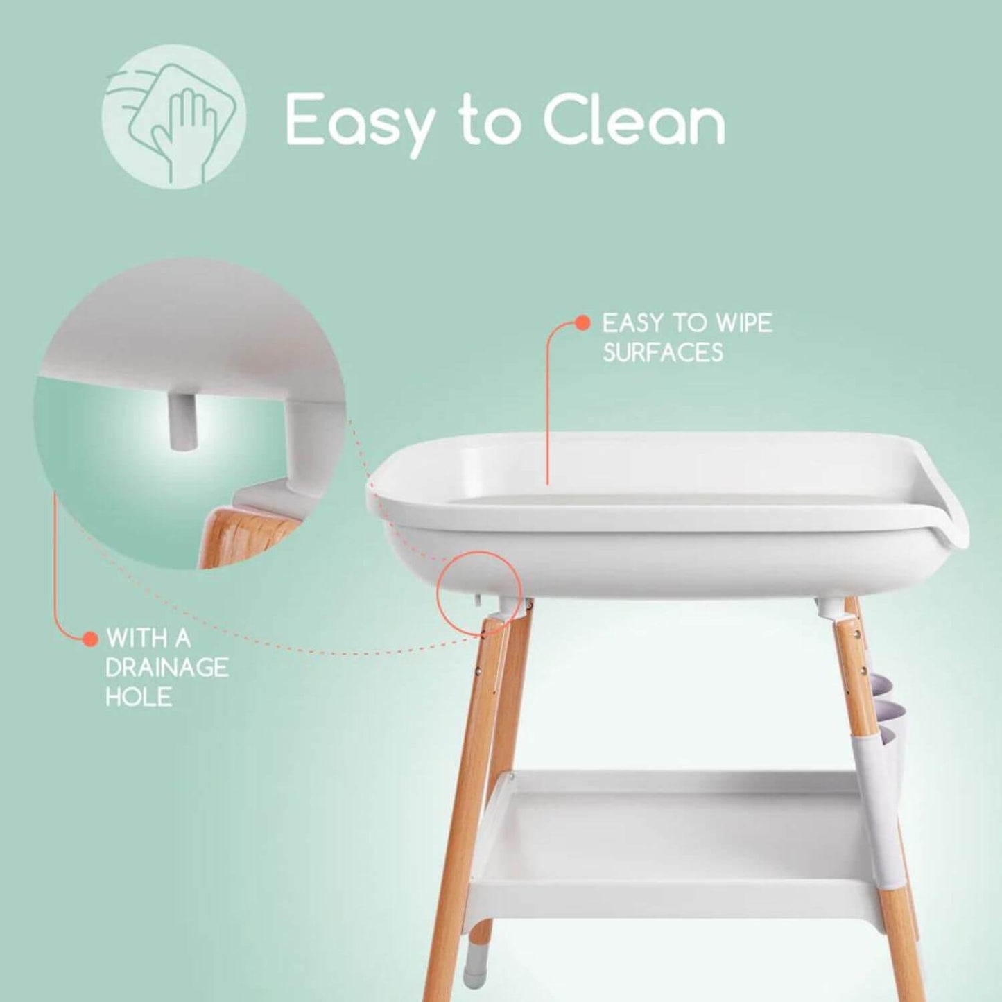 Children of Design Deluxe Diaper Changing Table - Detail