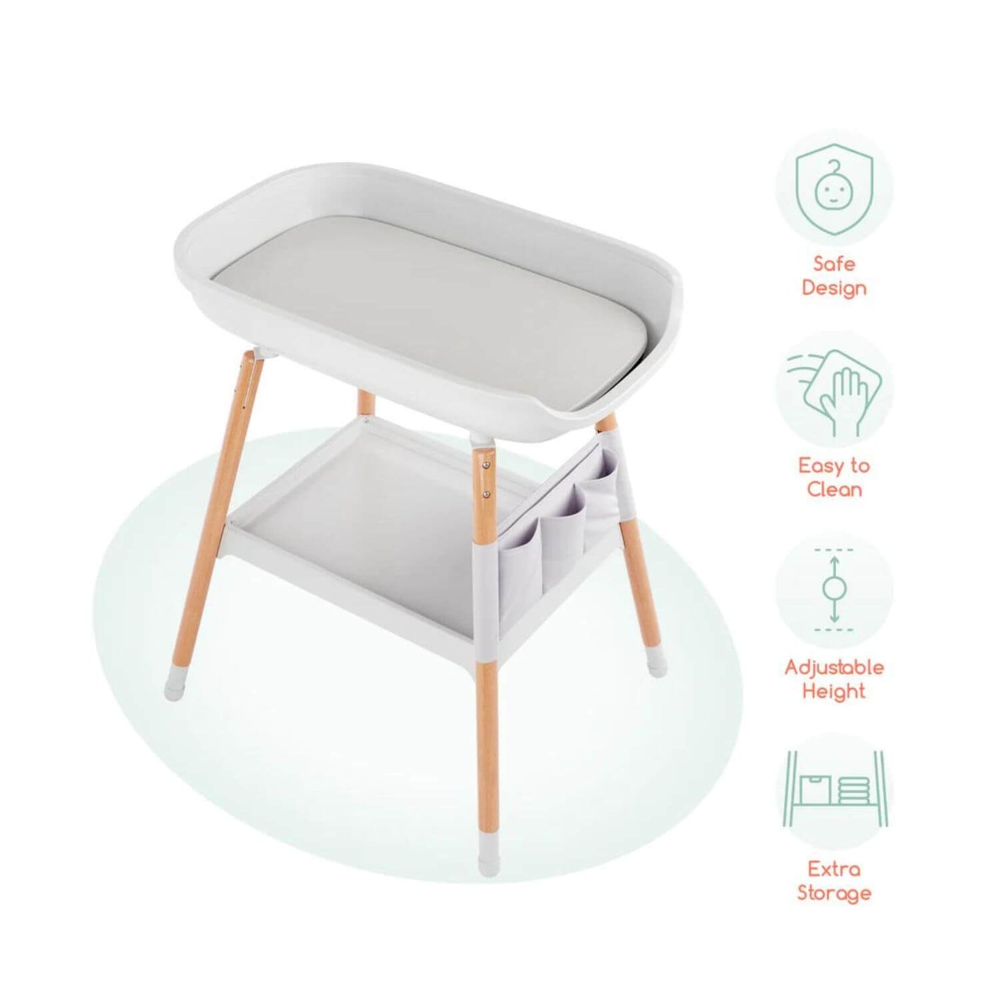Children of Design Deluxe Diaper Changing Table - Detail