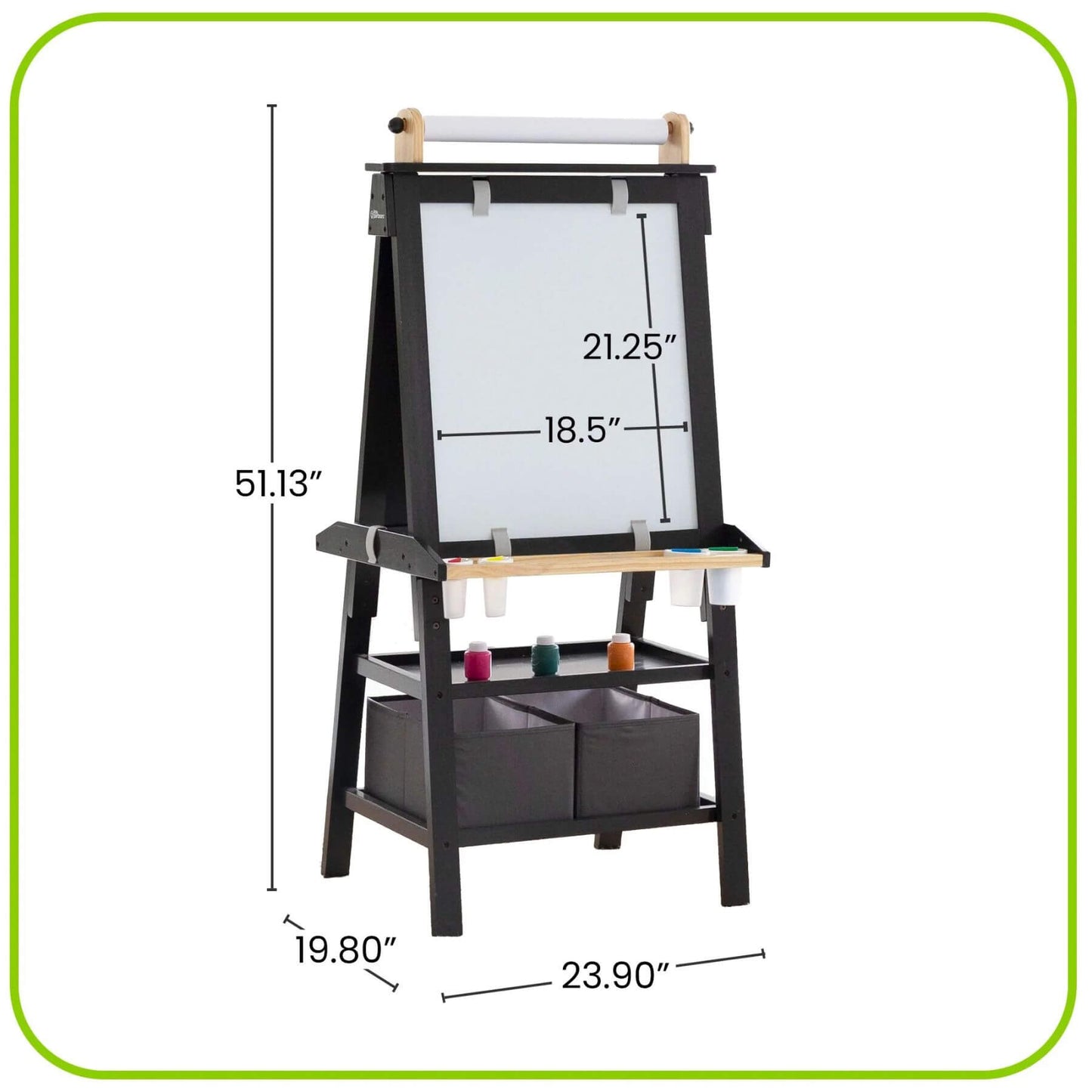 Little Partners Deluxe Learn & Play Art Center Charcoal