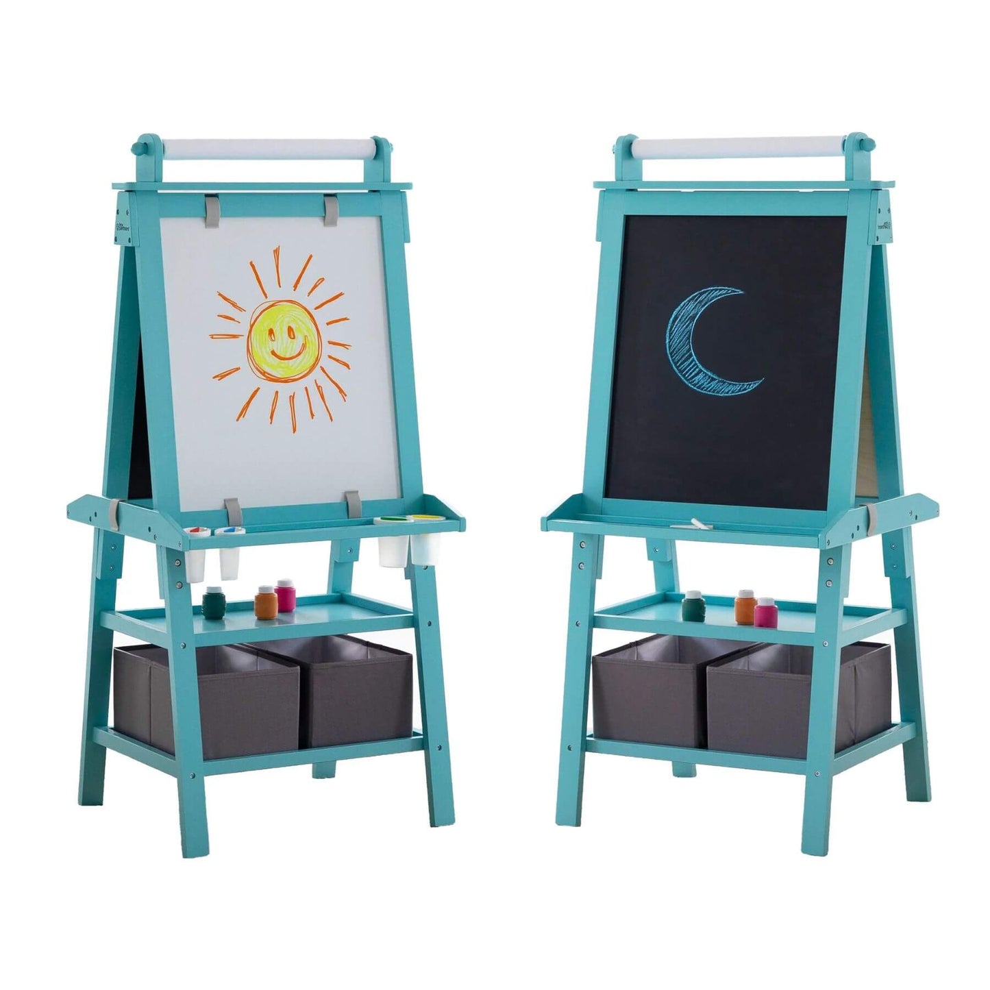 Little Partners Deluxe Learn & Play Art Center Turquoise