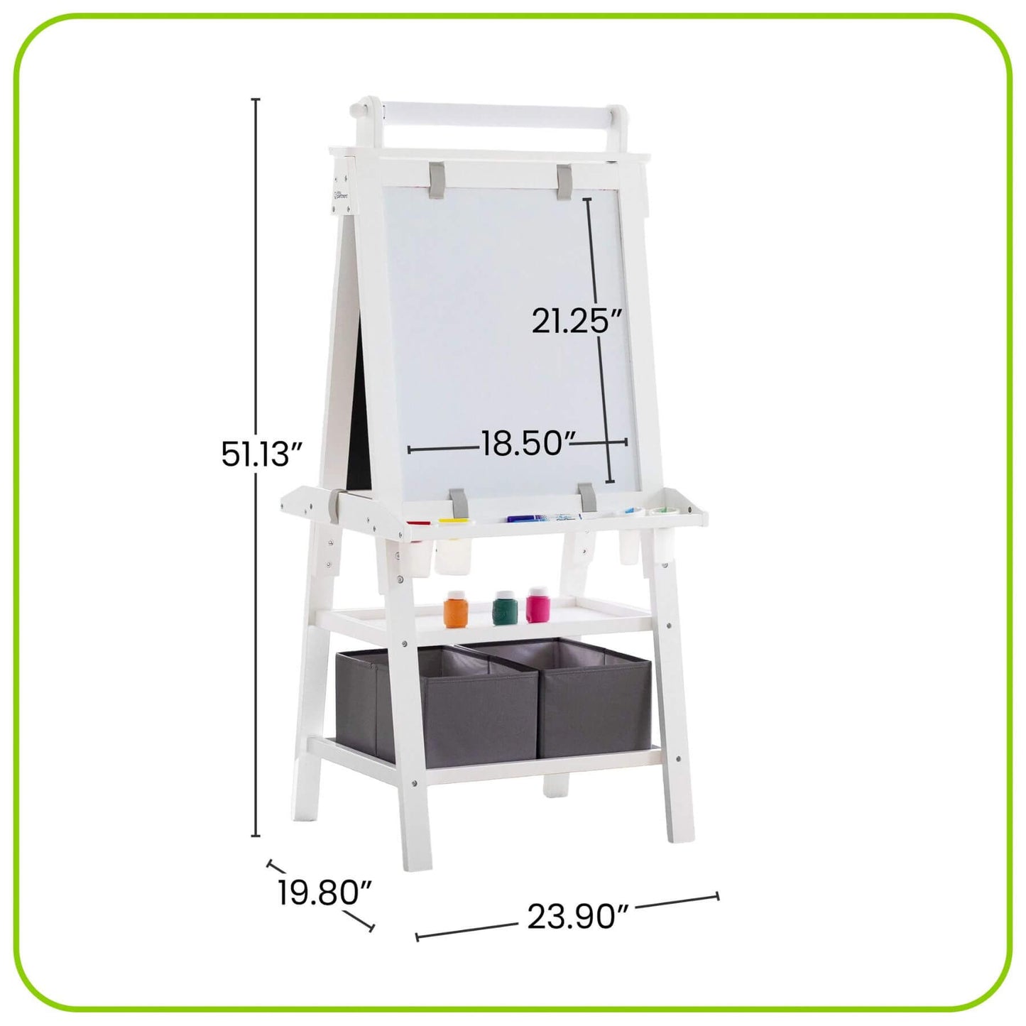 Little Partners Deluxe Learn & Play Art Center White