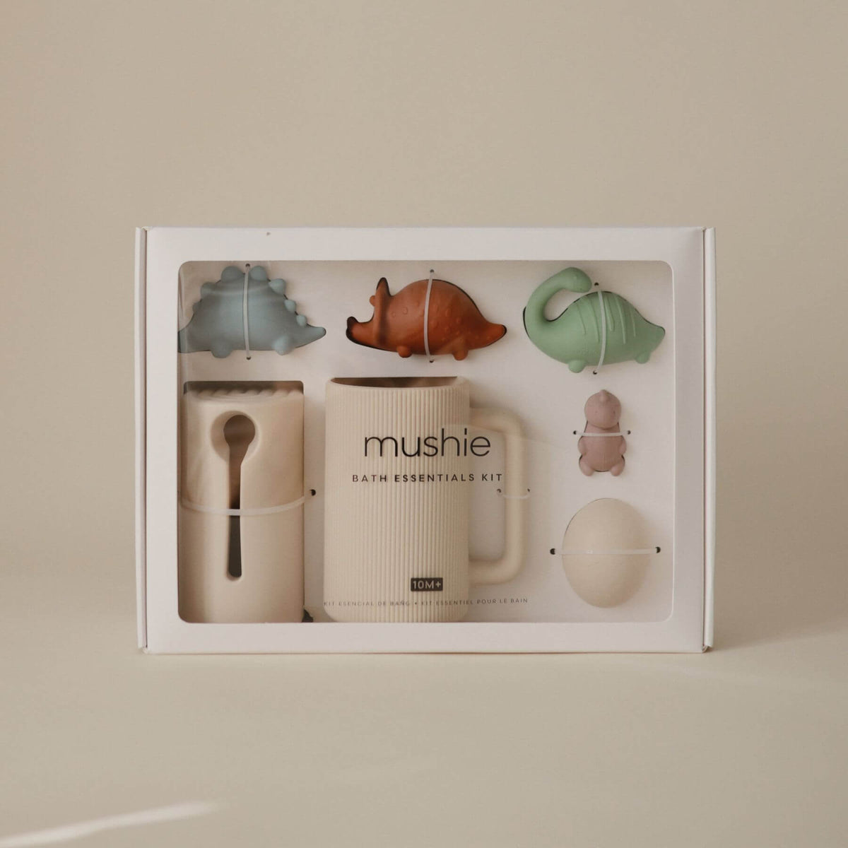 Mushie Dino Bath Essentials Kit