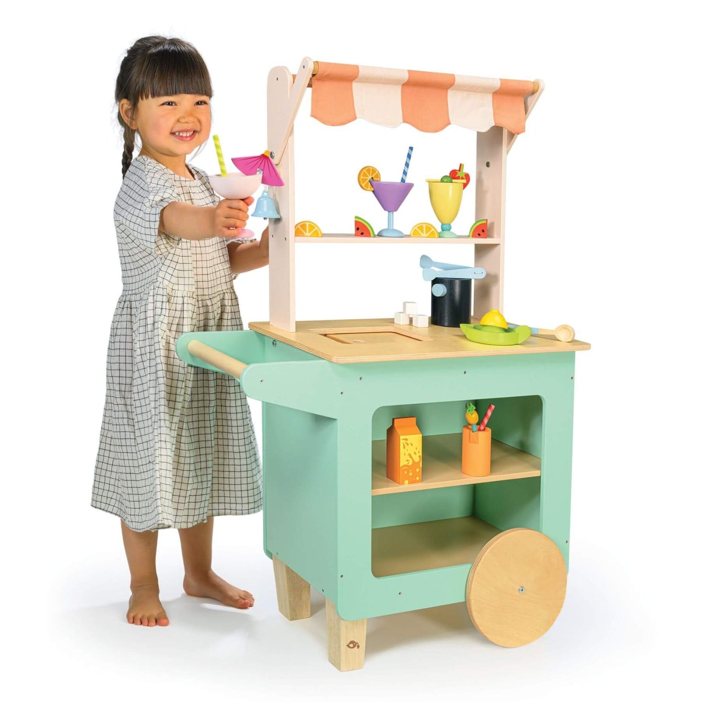 Child playing with Tender Leaf Drinks Trolley