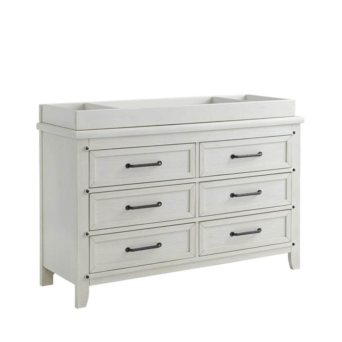 Soho Baby Ellison Changing Topper For 6-Drawer Dresser | Rustic White