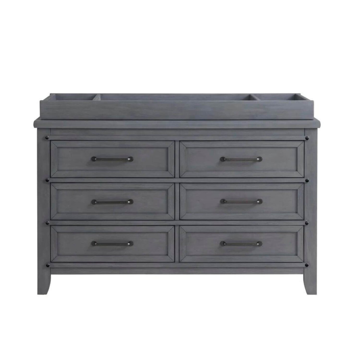 Soho Baby Ellison Changing Topper For 6-Drawer Dresser | Ash Gray