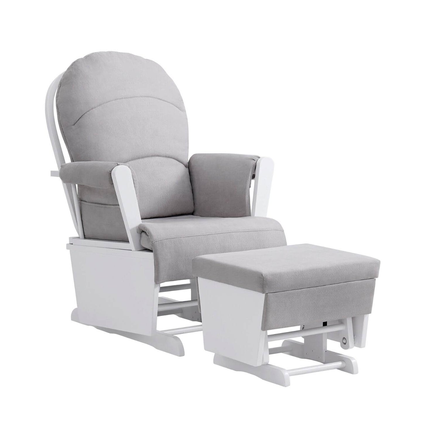 Soho Baby Essential Wooden Glider | Light Gray