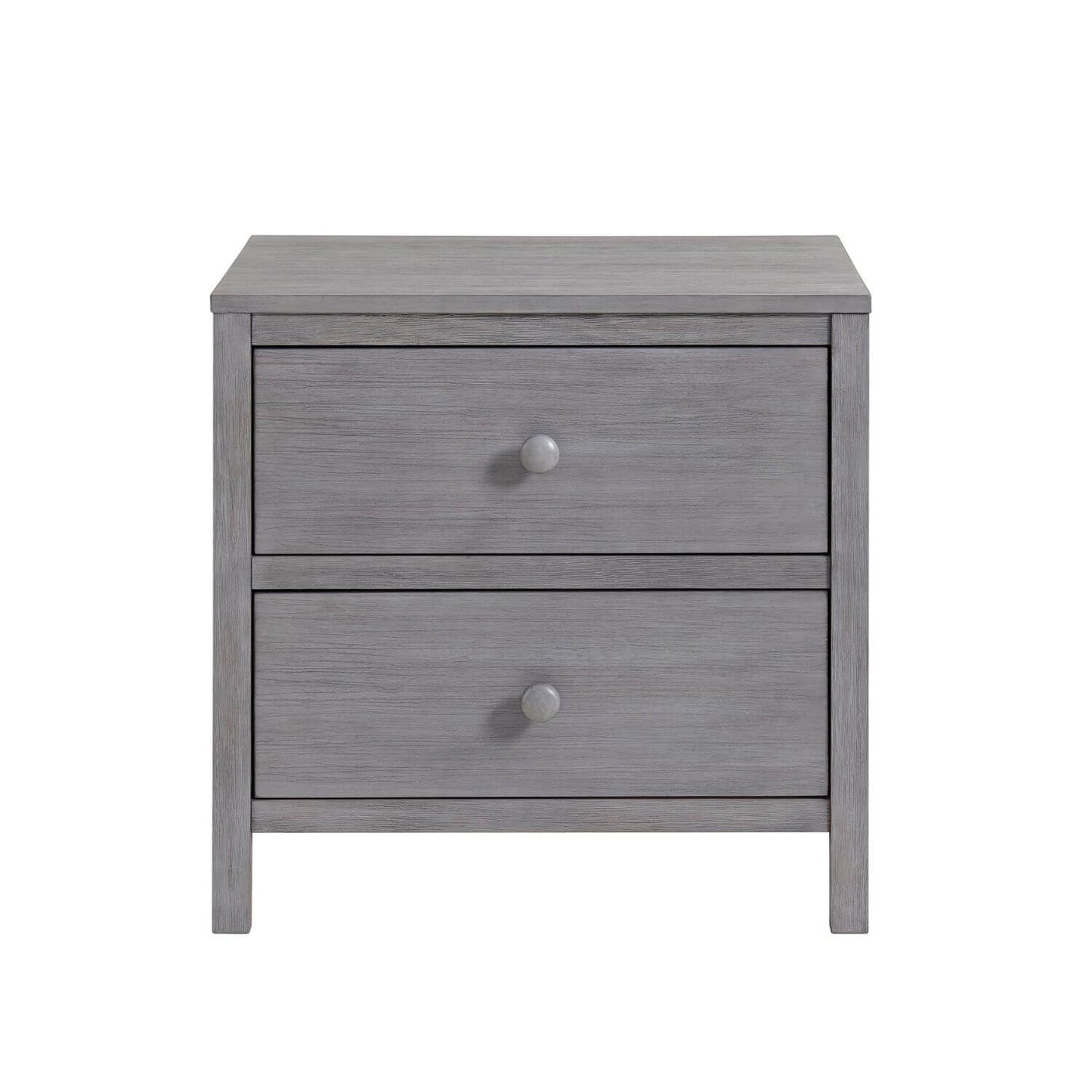 Soho Baby Everlee 2-Drawer Nightstand in Greystone - Front View