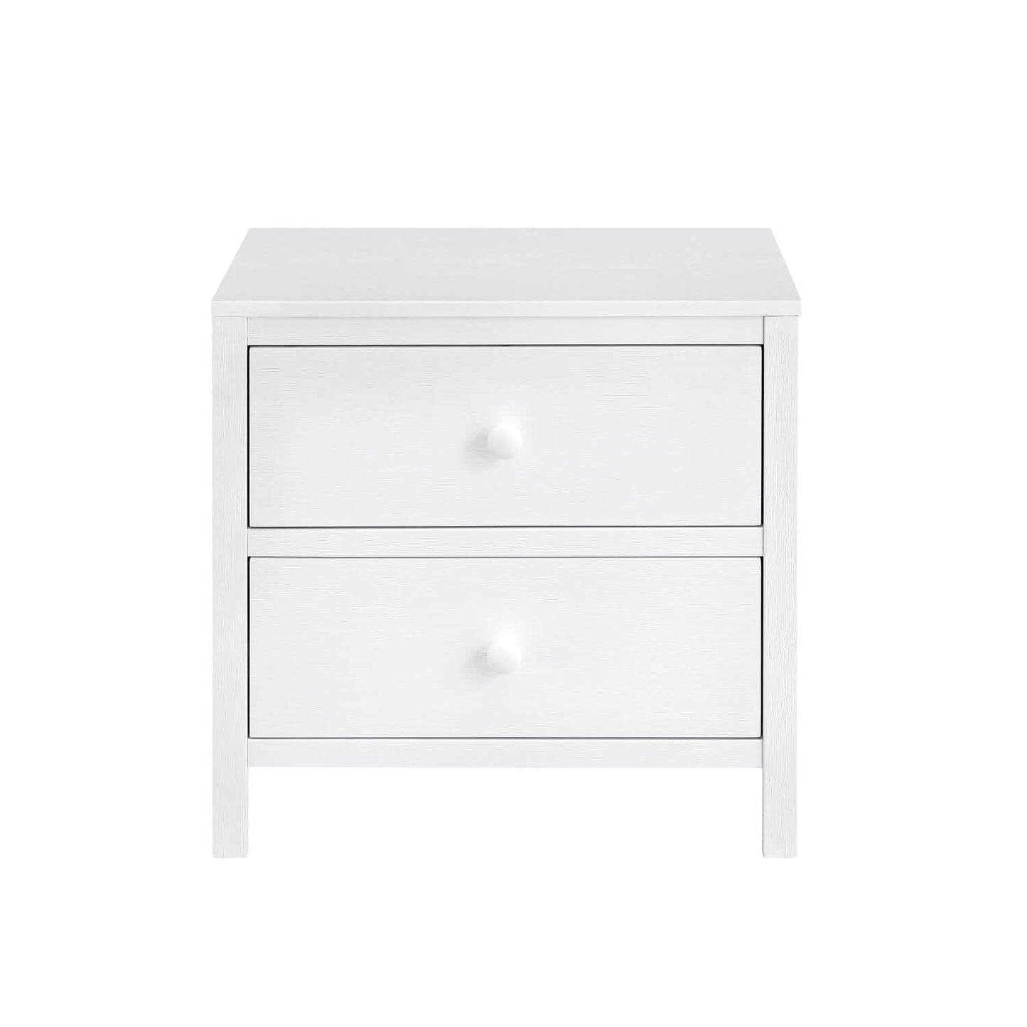 Soho Baby Everlee 2-Drawer Nightstand in Whitewash - Front View