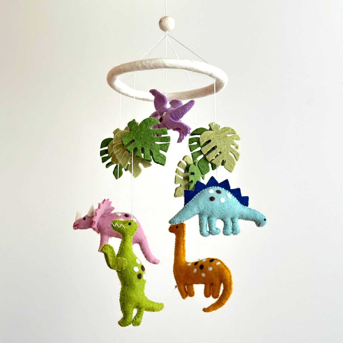 Ganapati Crafts Co. Felt Baby Mobile - Jurassic Dinosaur