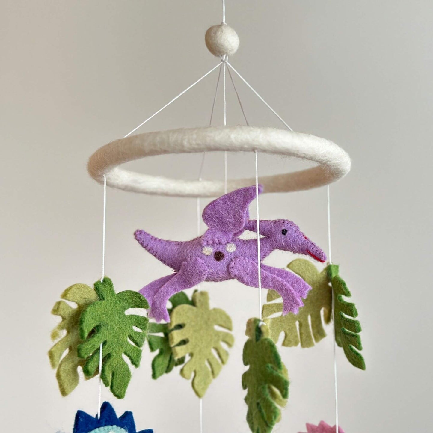 Ganapati Crafts Co. Felt Baby Mobile - Jurassic Dinosaur