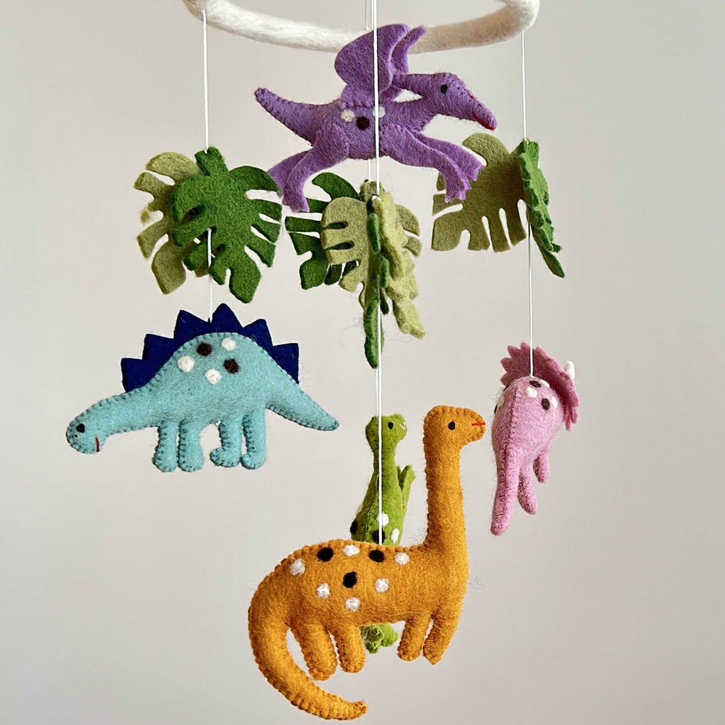 Ganapati Crafts Co. Felt Baby Mobile - Jurassic Dinosaur