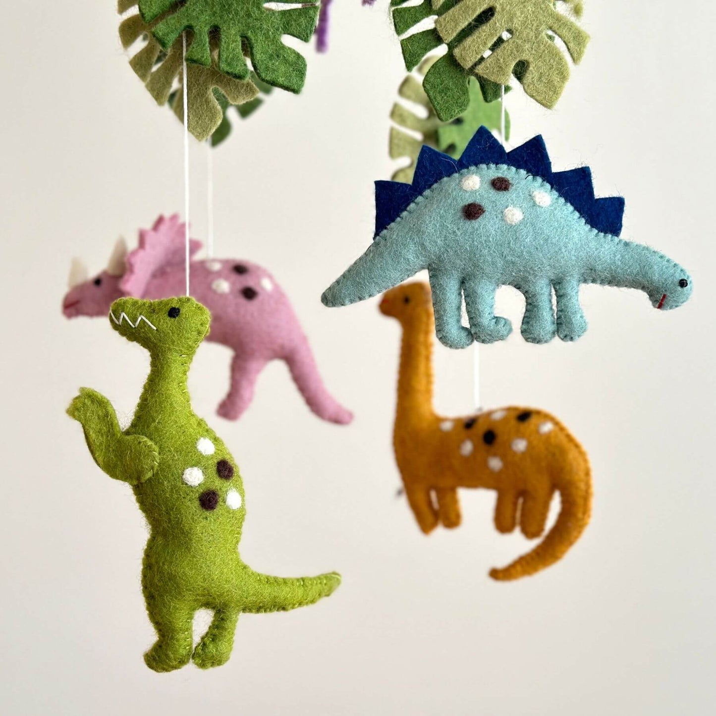 Ganapati Crafts Co. Felt Baby Mobile - Jurassic Dinosaur