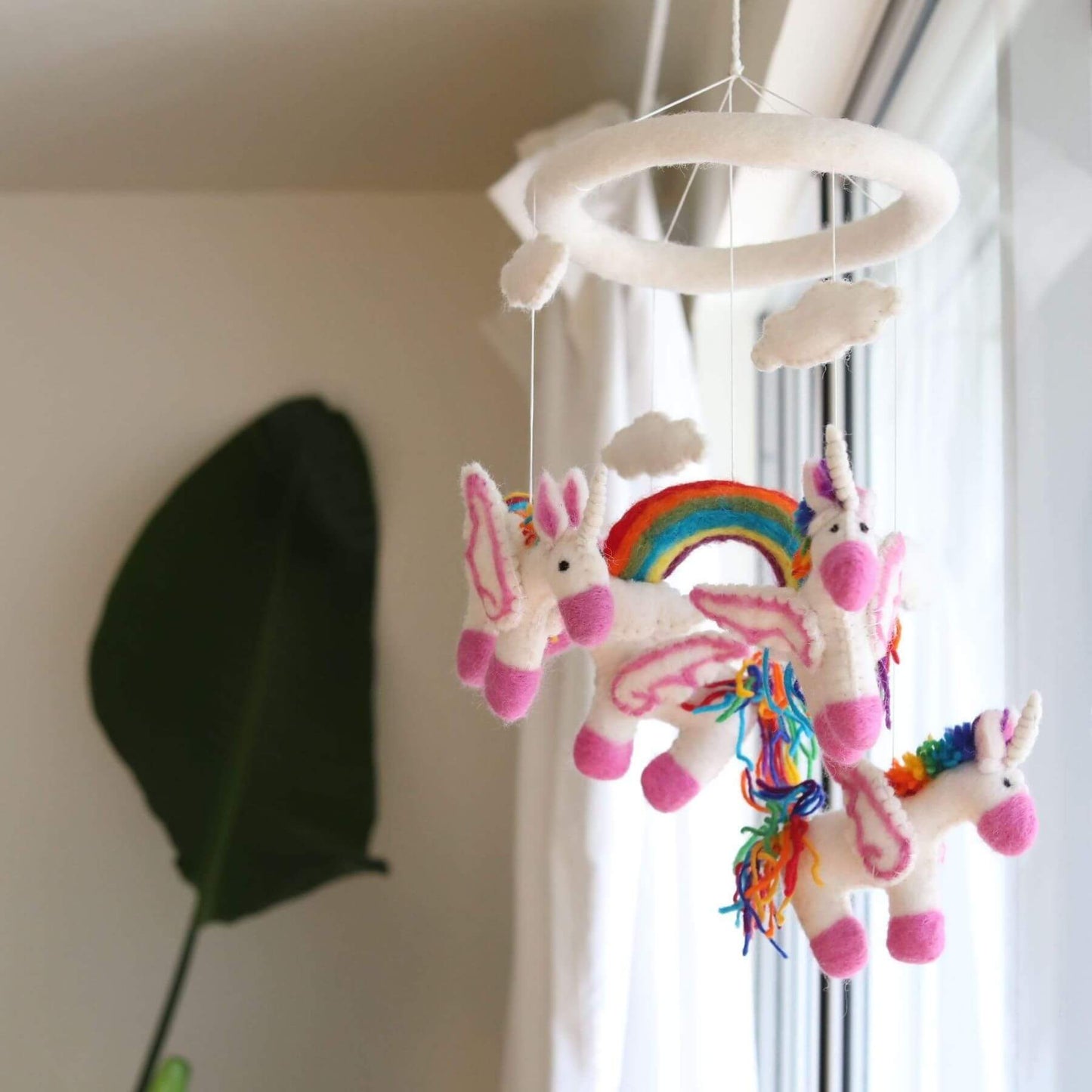 Ganapati Crafts Co. Felt Unicorn Baby Mobile