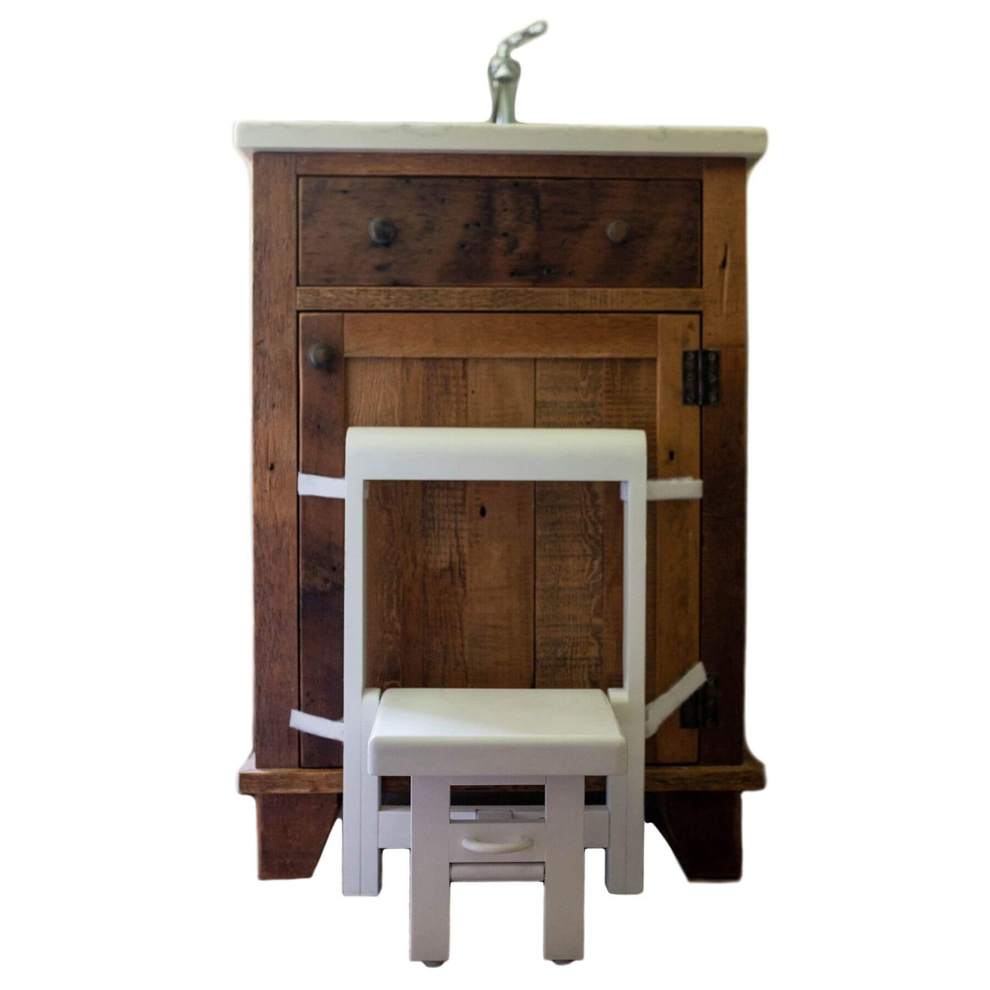 Busy Kids Fold 'N Store Step Stool White