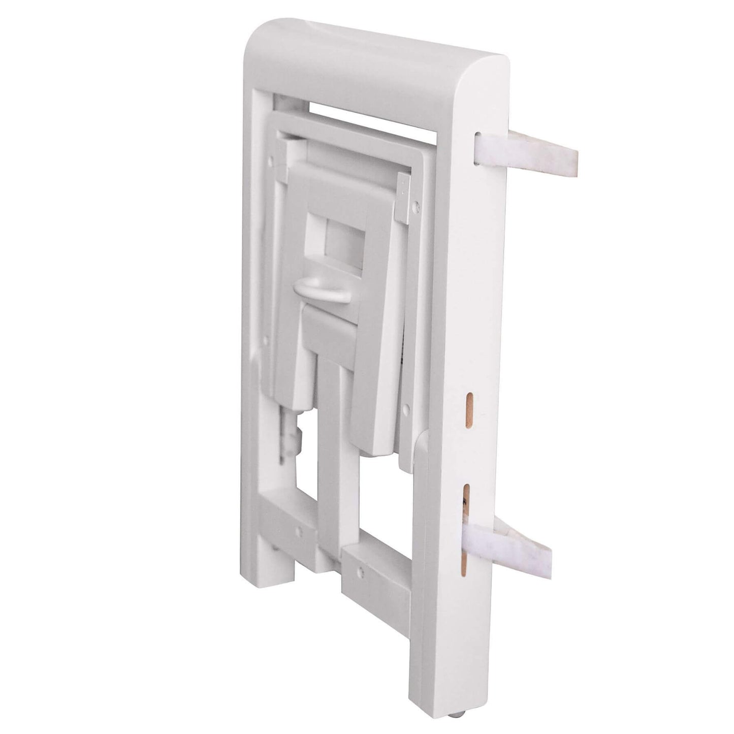 Folded Busy Kids Fold 'N Store Step Stool White