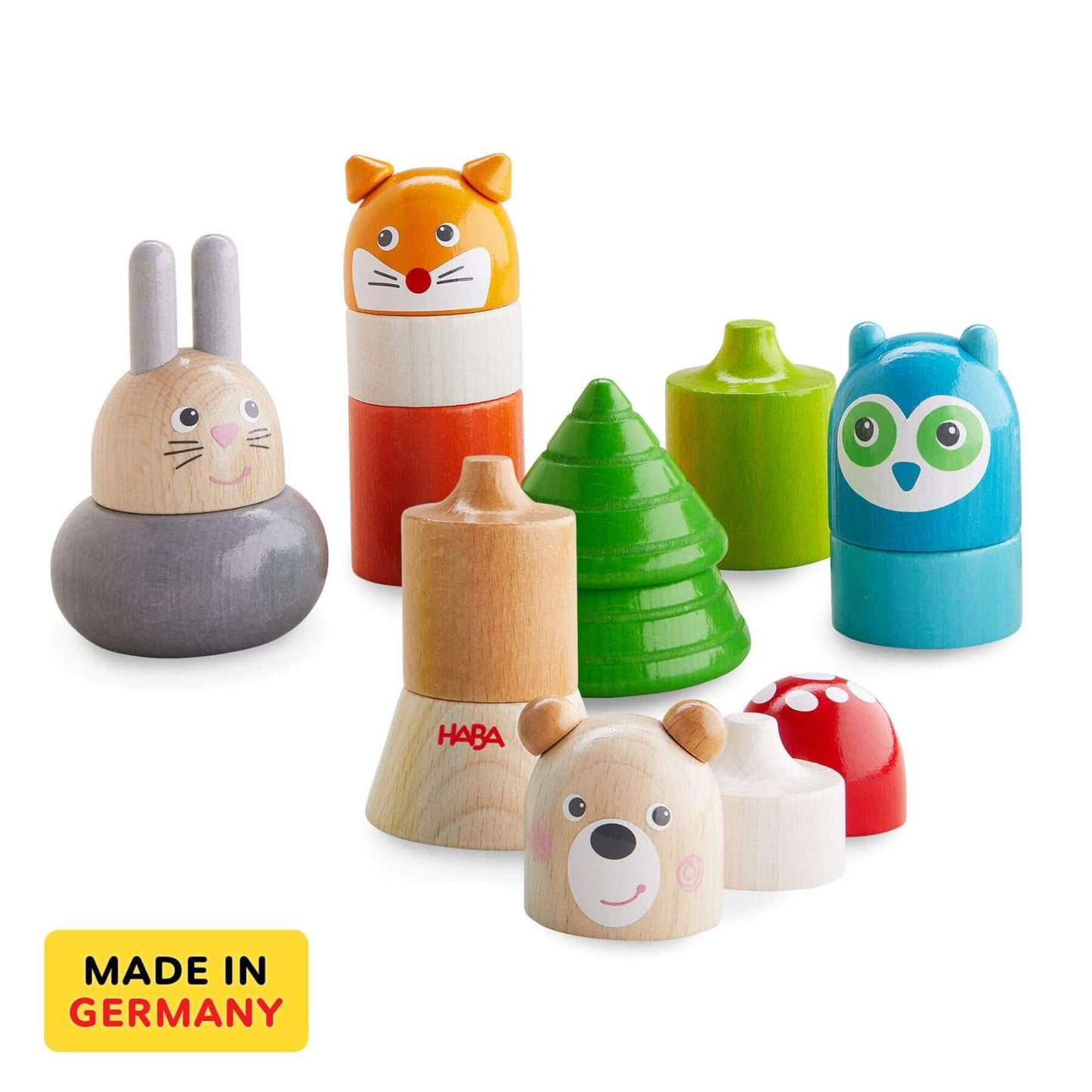 HABA USA Forest Animals Wooden Stacking Toy