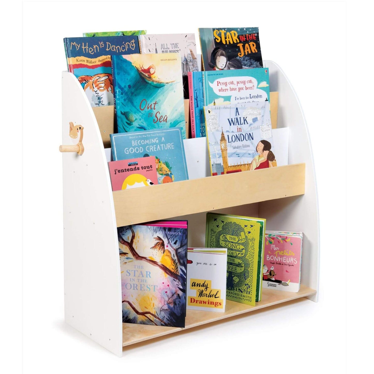 Tender Leaf Forest Book Case with books on a white background