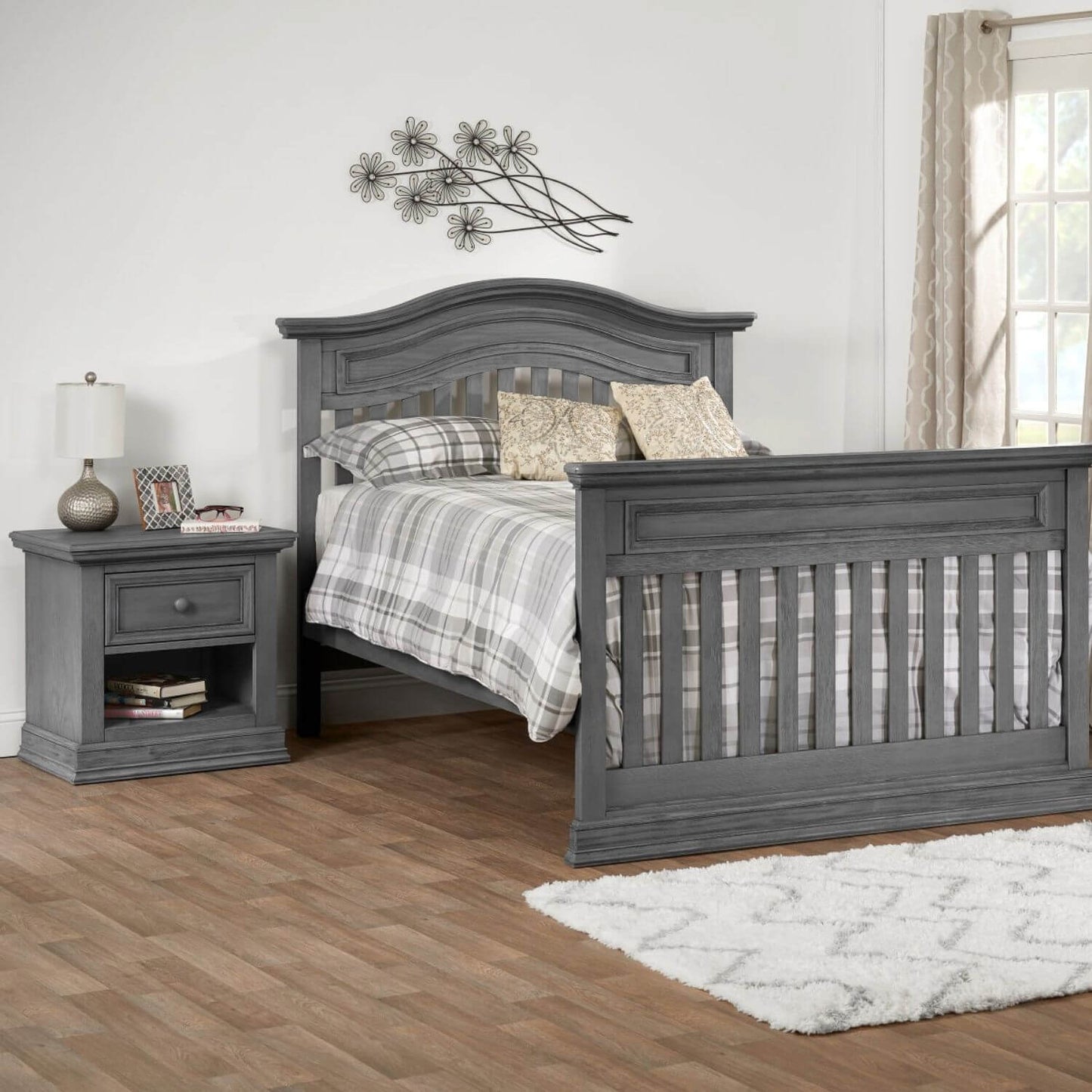 Oxford Baby Glenbrook 1-Drawer Nightstand | Graphite Gray