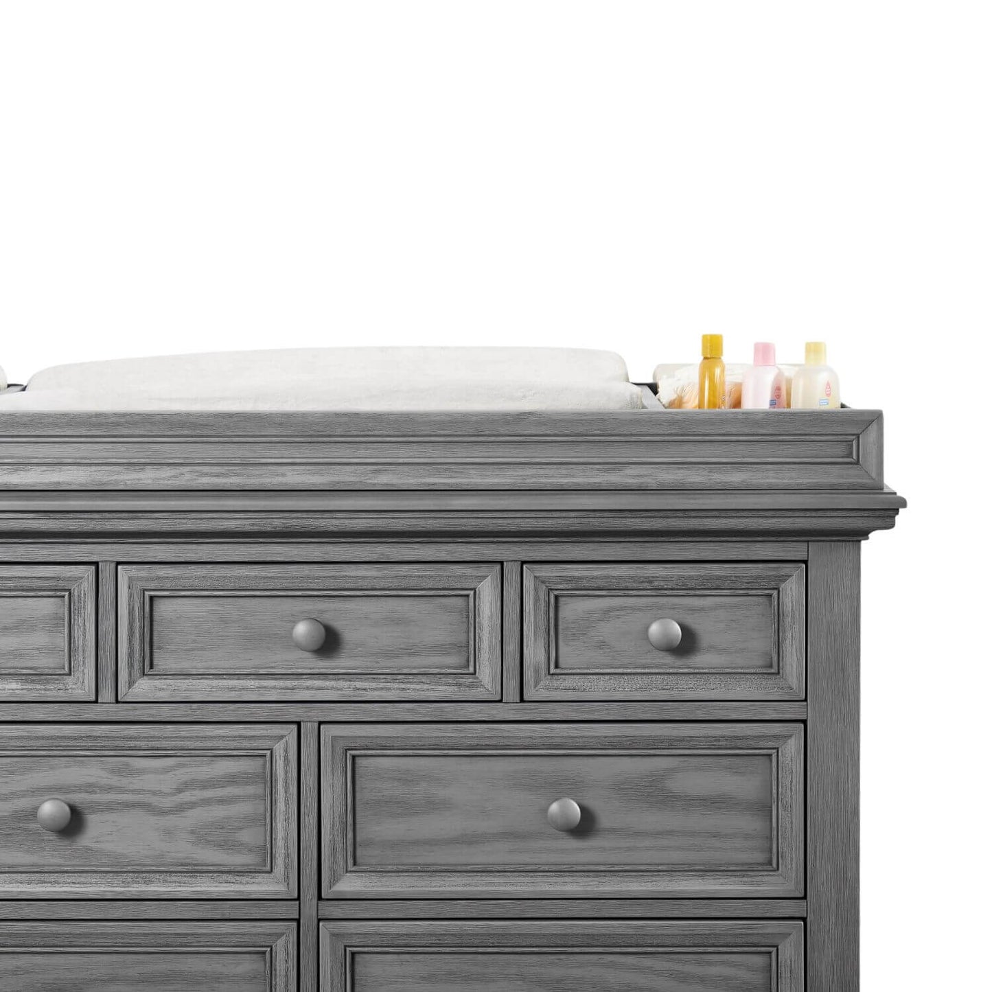 Oxford Baby Glenbrook Changing Topper | Graphite Gray