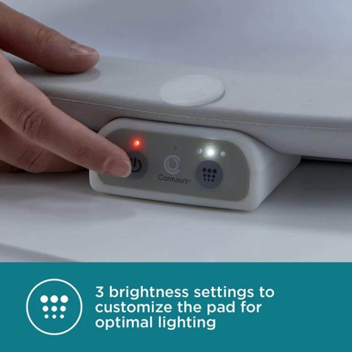 Contours Glow Motion Sensing Light-Up Changing Pad - Detail