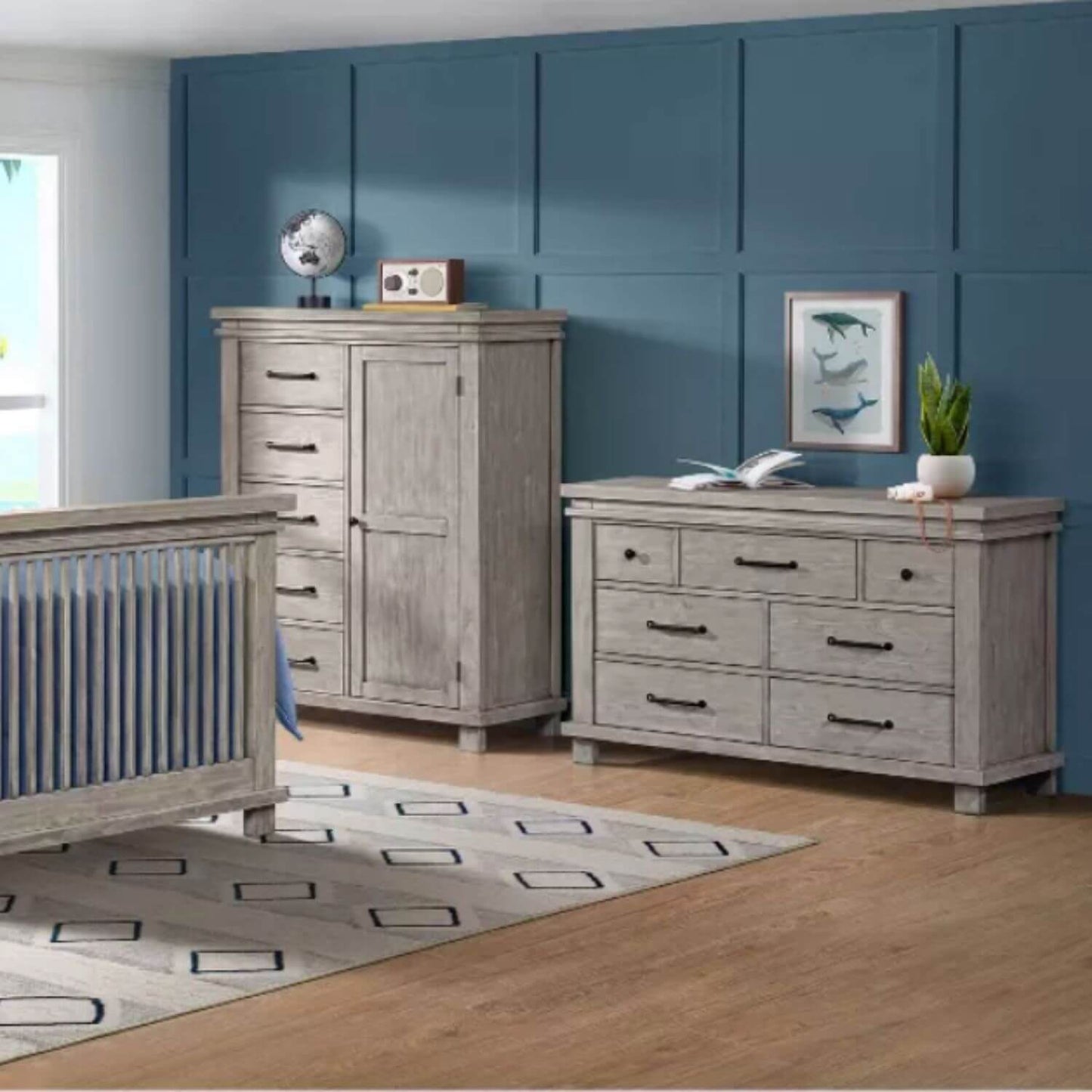Soho Baby Hampton 7-Drawer Dresser | Stone Wash