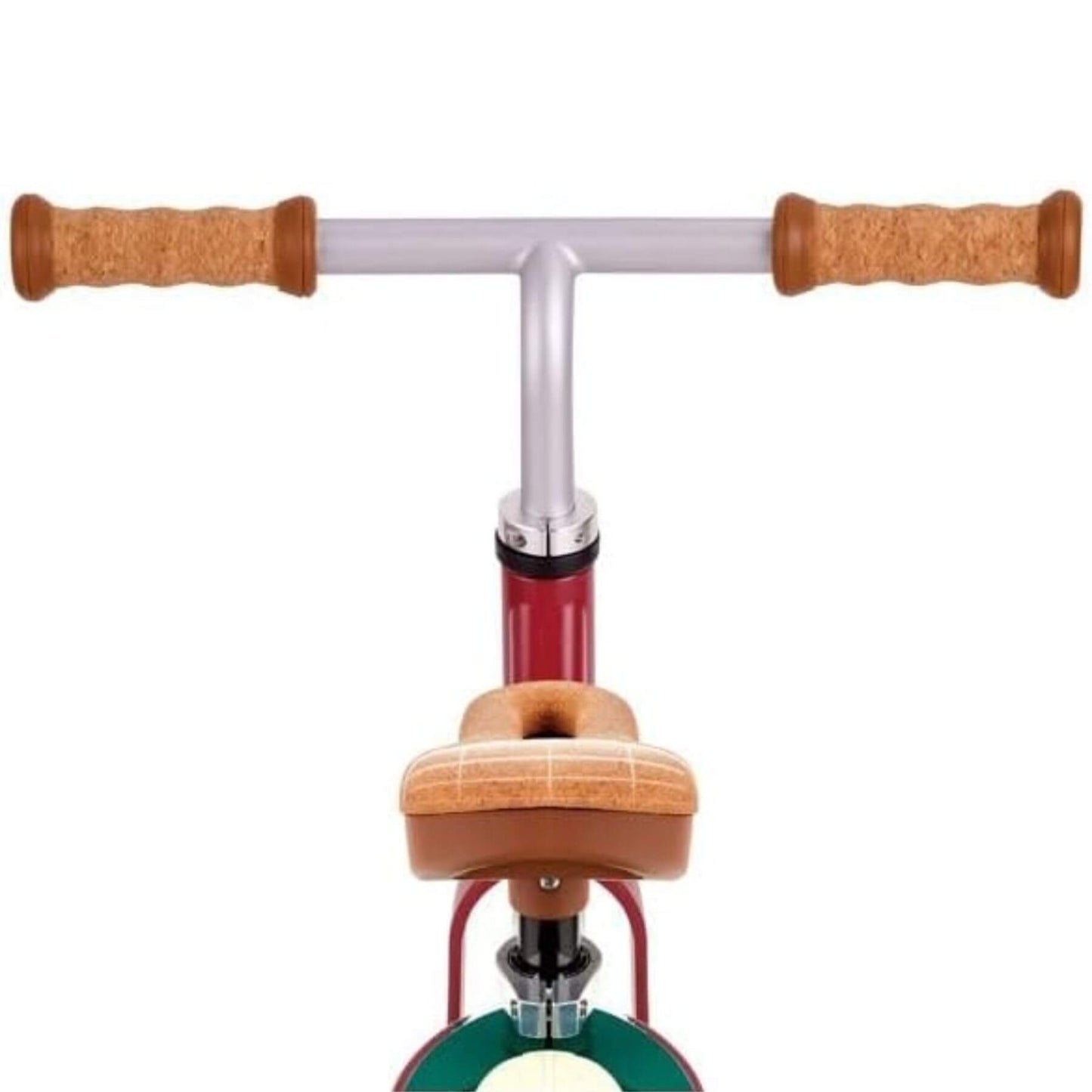 Close-up of Hape Learn to Ride Balance Bike Red
