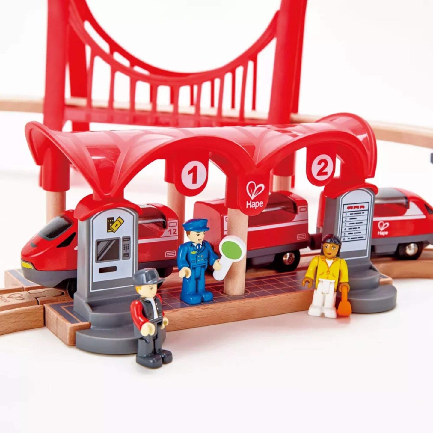 Detail of Hape Busy City Rail Set
