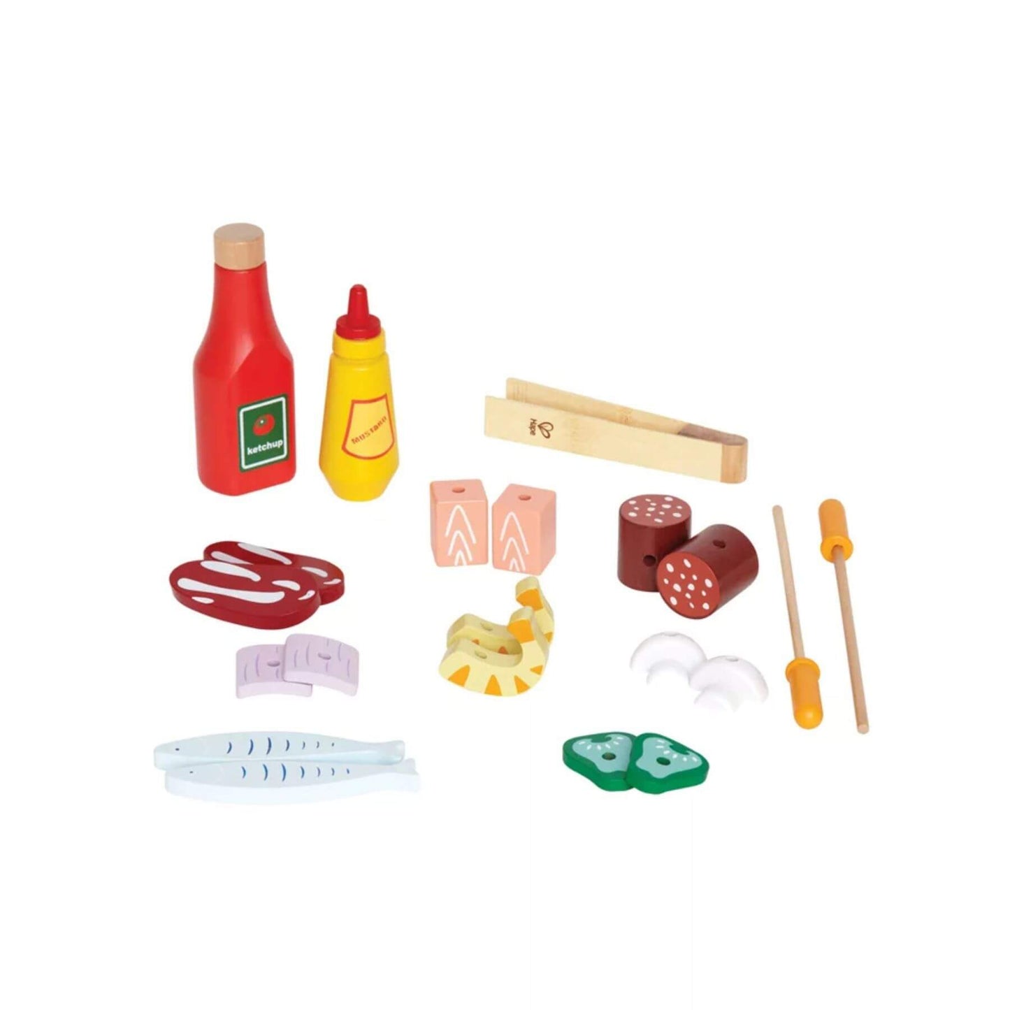Accessories of Hape Gourmet Grill (with food)