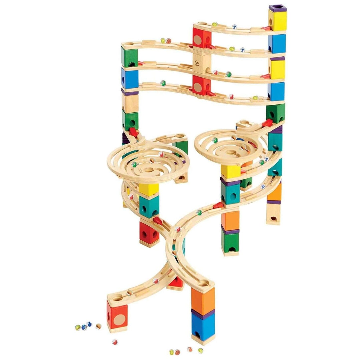 Hape Quadrilla Cyclone Wooden Marble Run Blocks