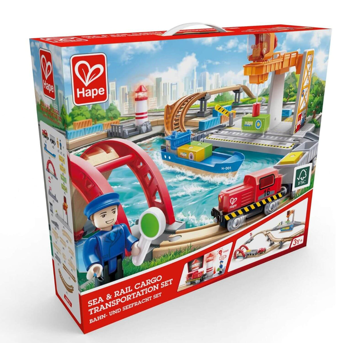 Packaged Hape Sea & Rail Cargo Transportation Set