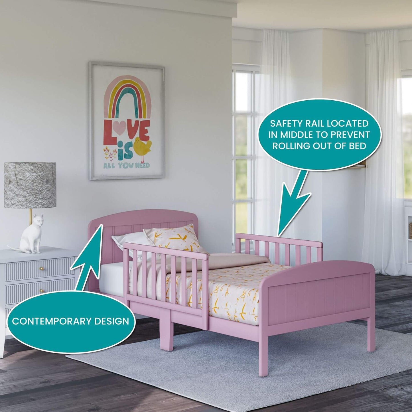 Busy Kids Furniture Harrisburg Toddler Bed Pink