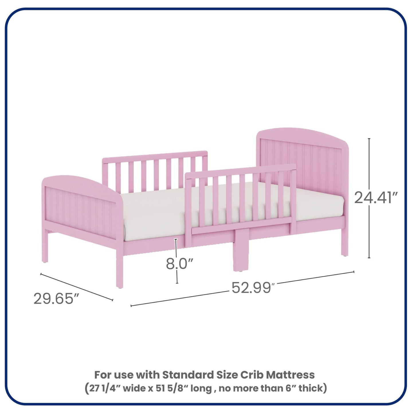 Busy Kids Furniture Harrisburg Toddler Bed Pink
