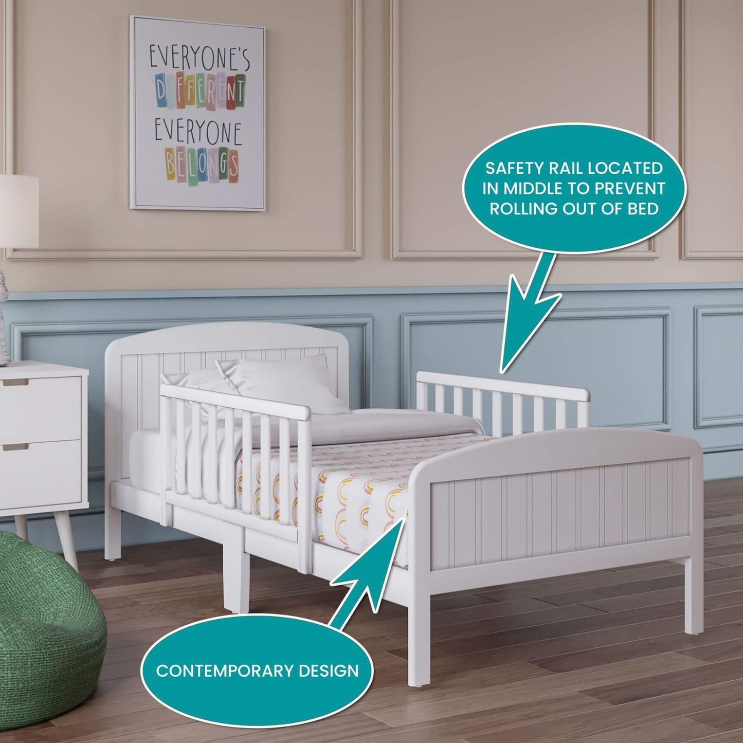 Busy Kids Furniture Harrisburg Toddler Bed White