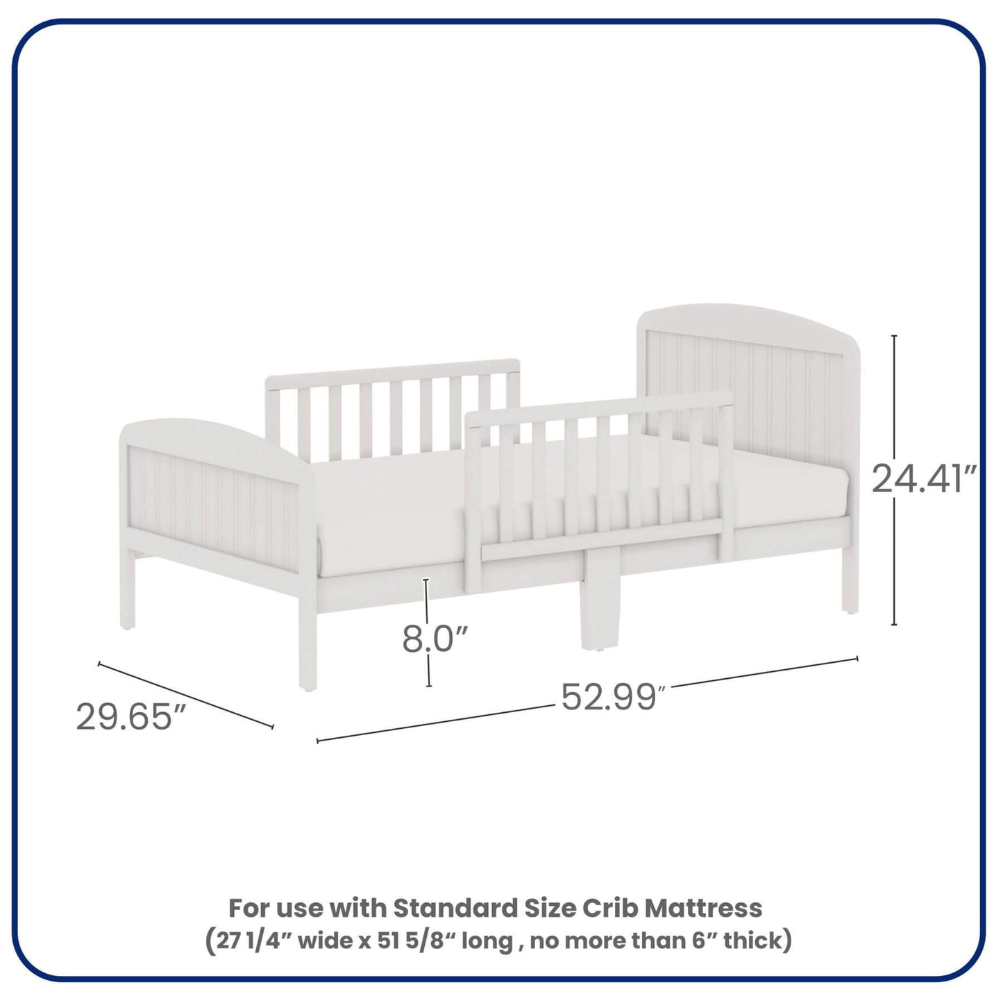 Busy Kids Furniture Harrisburg Toddler Bed White