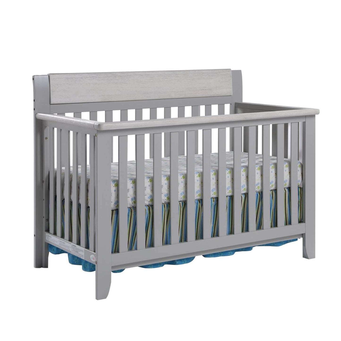 Hayes 4-in-1 Convertible Crib Gray/Weathered Granite