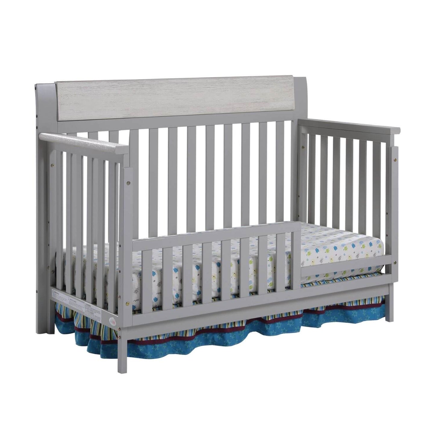 Hayes 4-in-1 Convertible Crib Gray/Weathered Granite