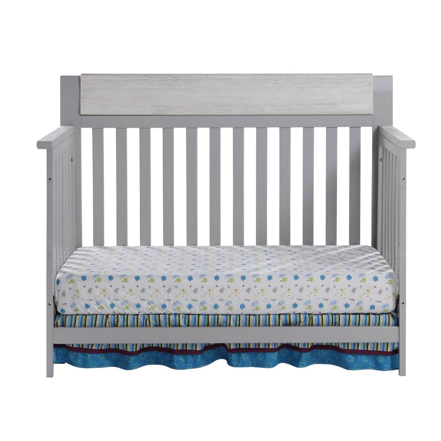 Hayes 4-in-1 Convertible Crib Gray/Weathered Granite - Daybed