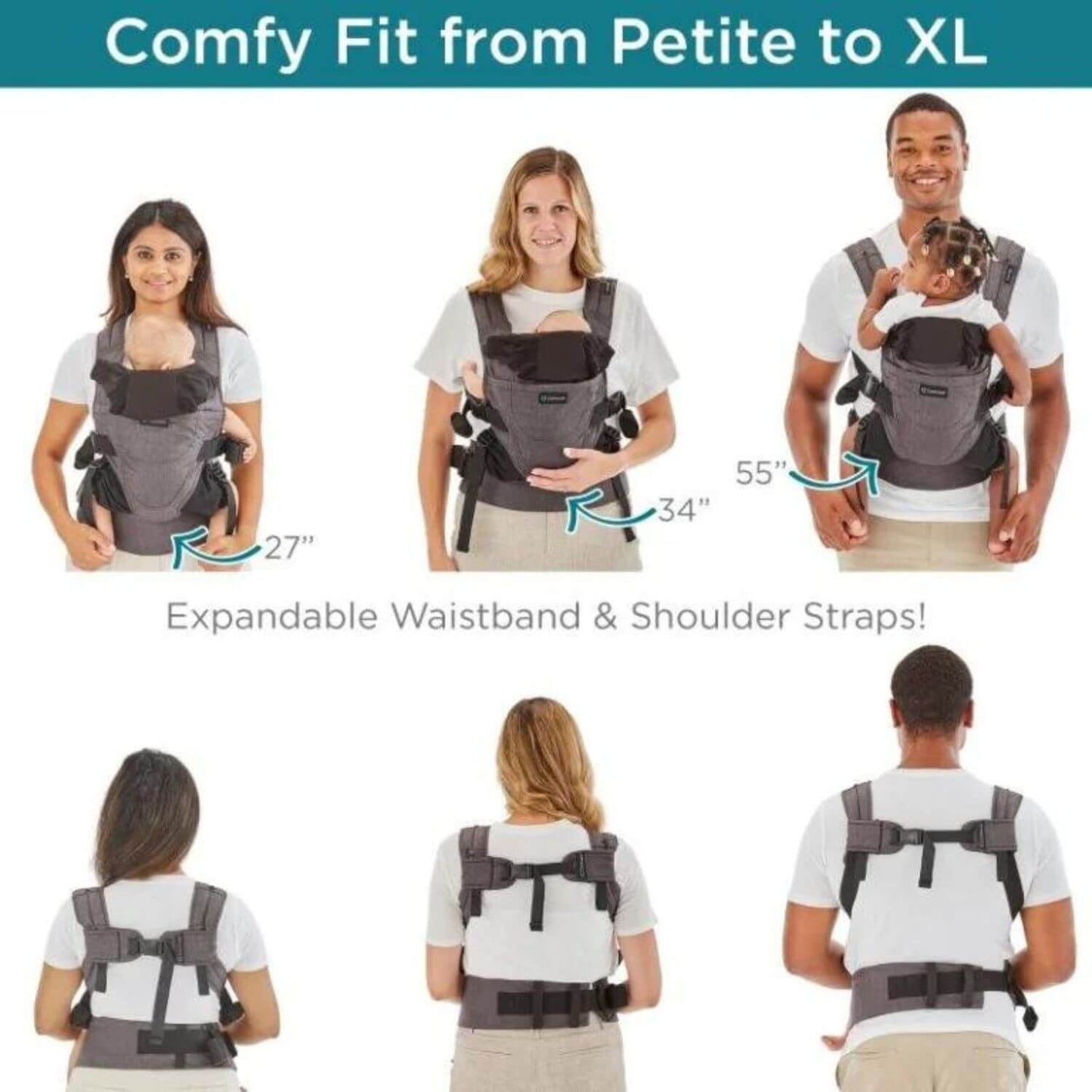 Contours Journey 5-in-1 Baby Carrier - Detail