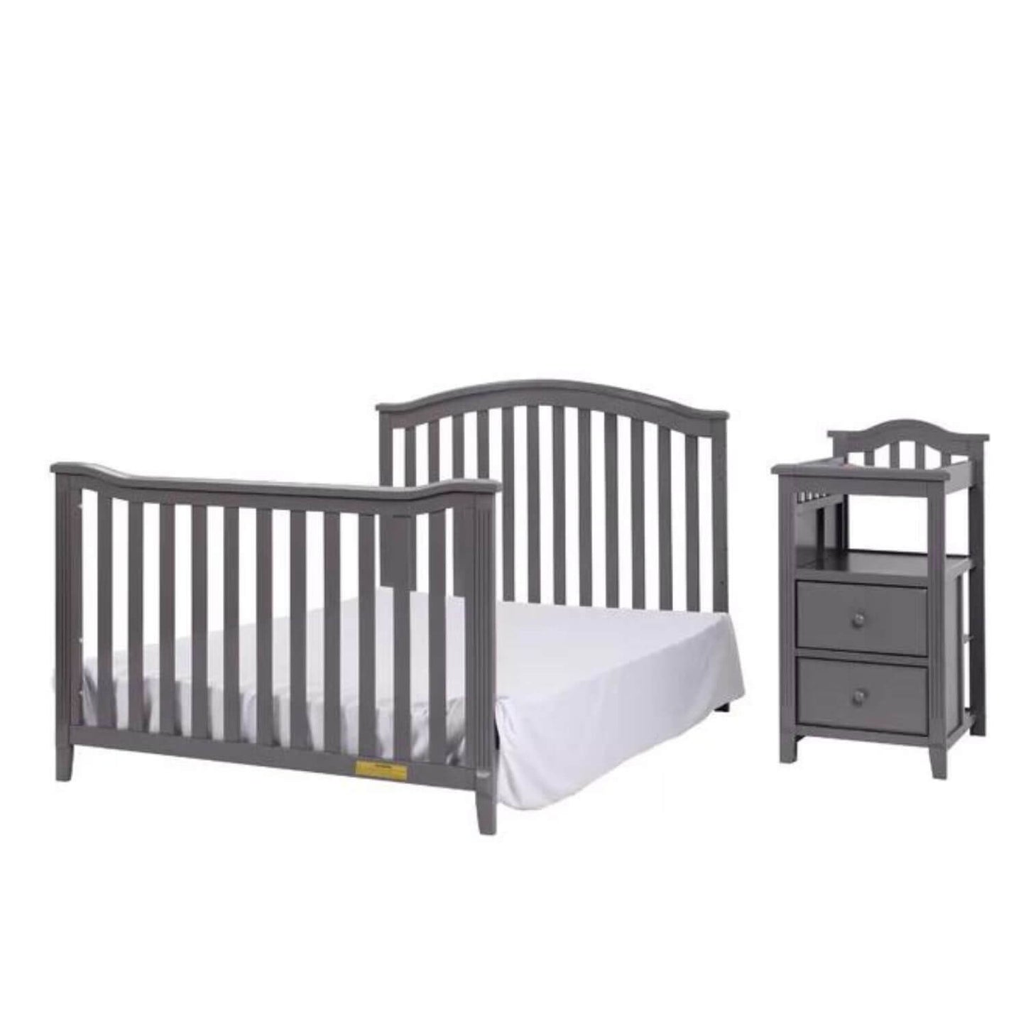 AFG Kali 4-in-1 Crib and Changer Combo Gray