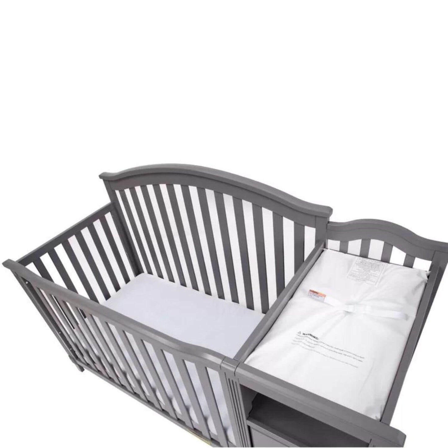 AFG Kali 4-in-1 Crib and Changer Combo Gray