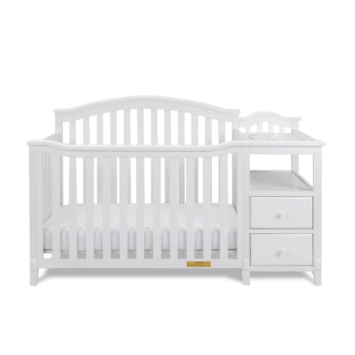 AFG Kali 4-in-1 Crib and Changer Combo White