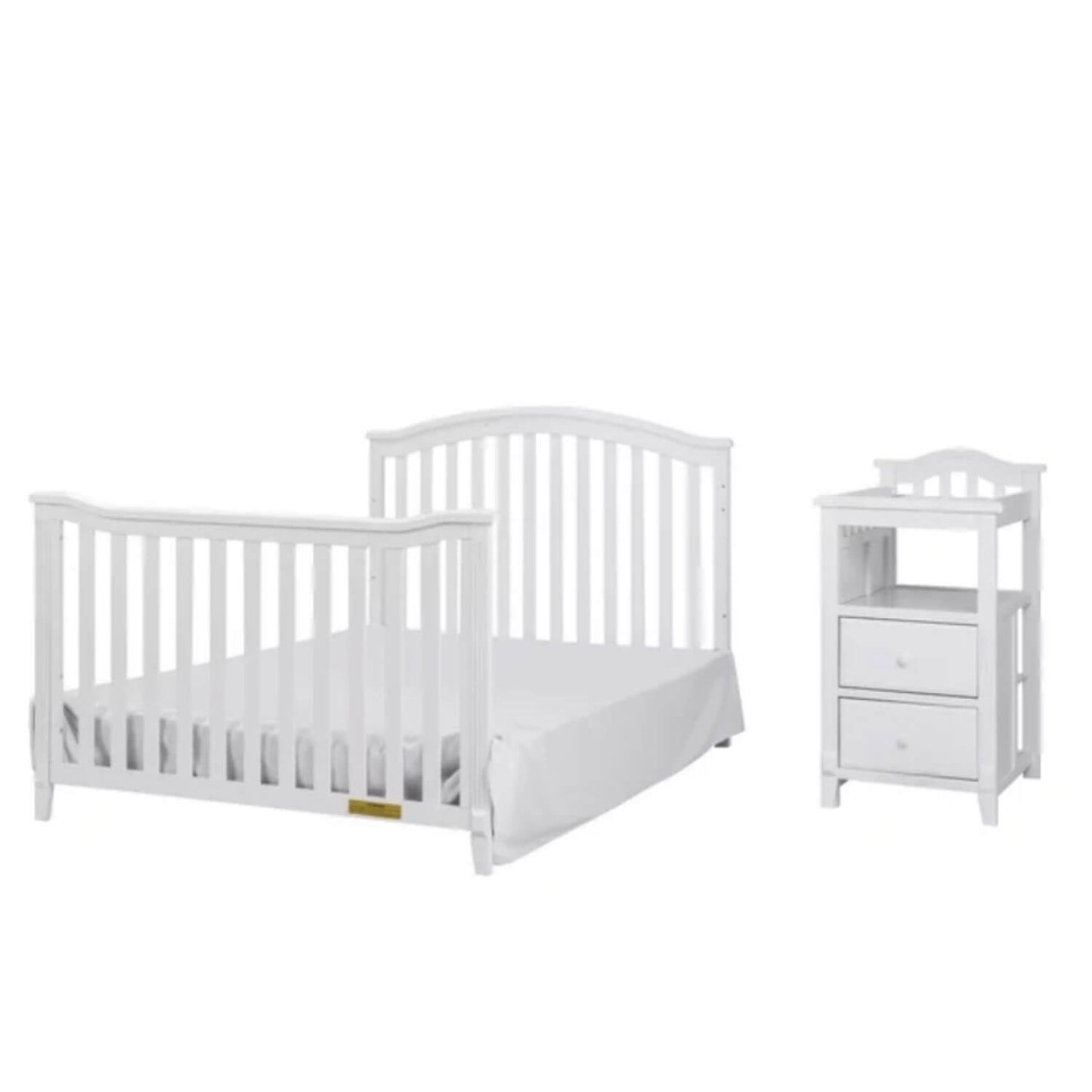 AFG Kali 4-in-1 Crib and Changer Combo White