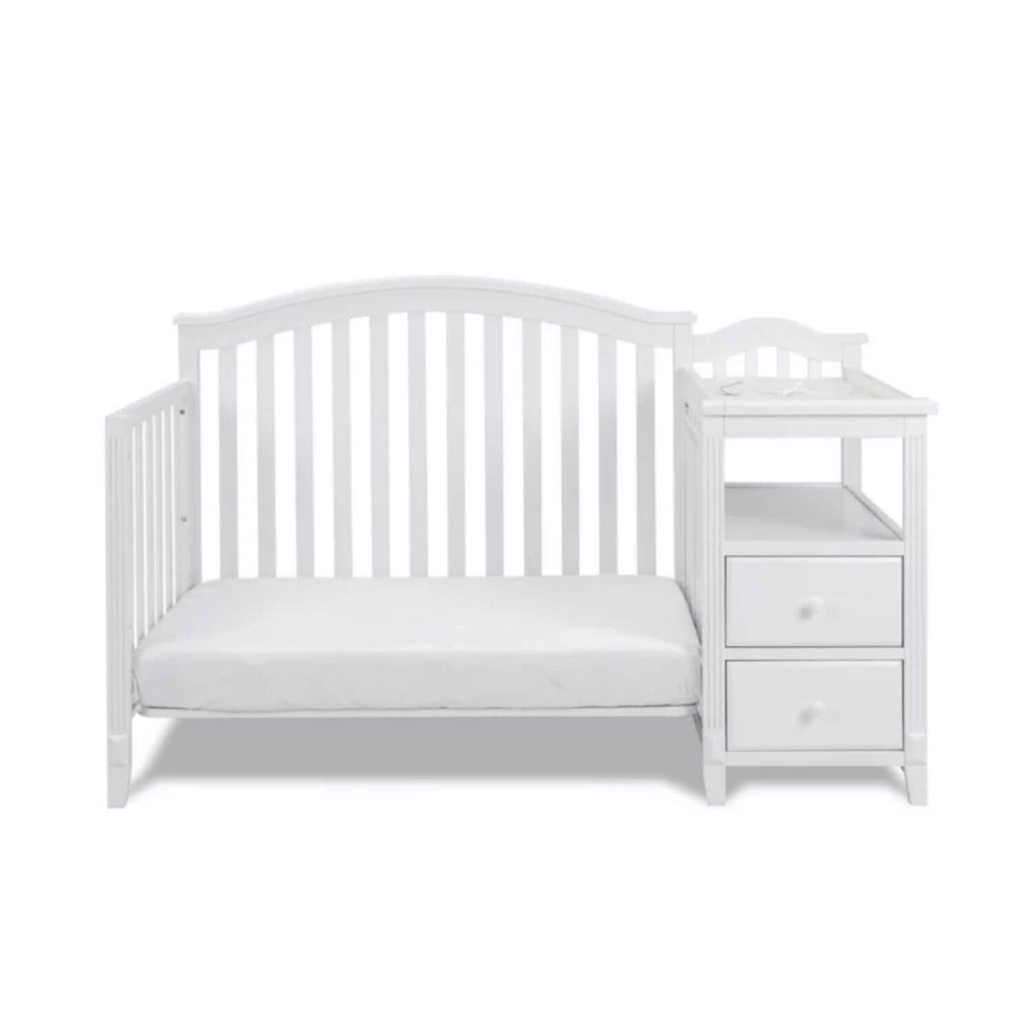 AFG Kali 4-in-1 Crib and Changer Combo White
