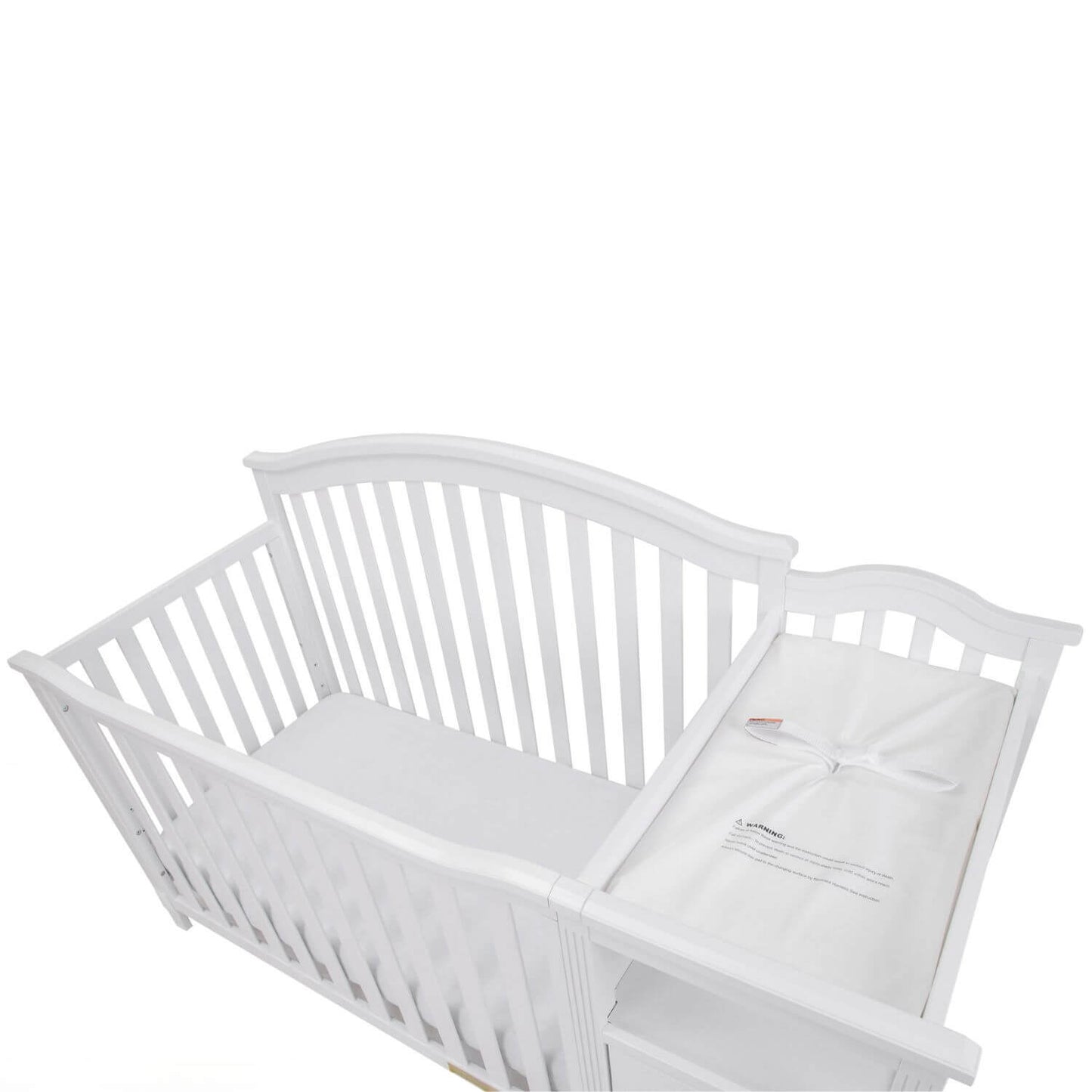 AFG Kali 4-in-1 Crib and Changer Combo White